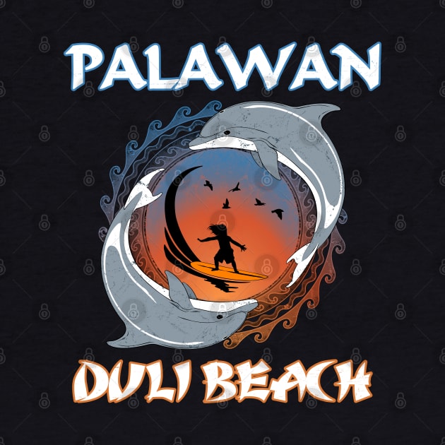 Palawan Duli Beach by NicGrayTees